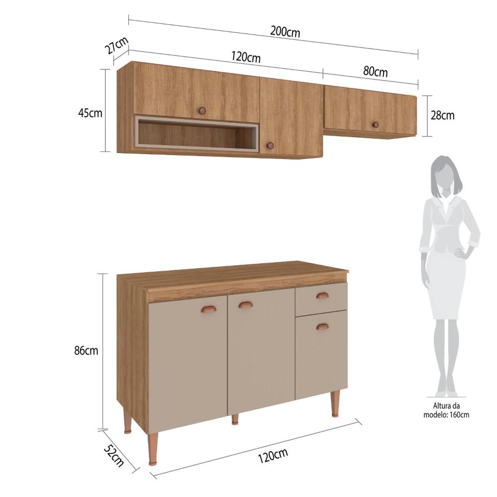Cozinha Modulada Marti 07 com … | Shopping do Inter