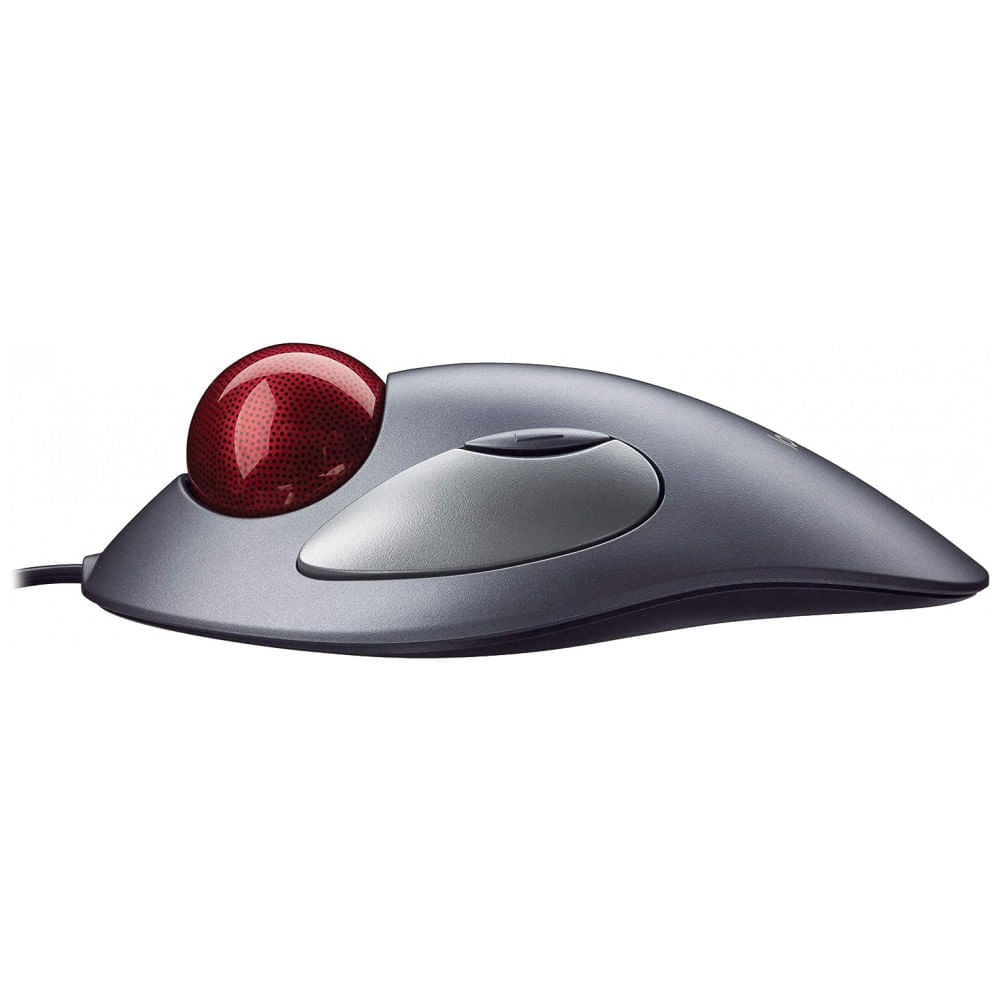 Miniatura Mouse Ergonômico com Fio e 4 Botões Programáveis, LOGITECH 910 000806, Cinza