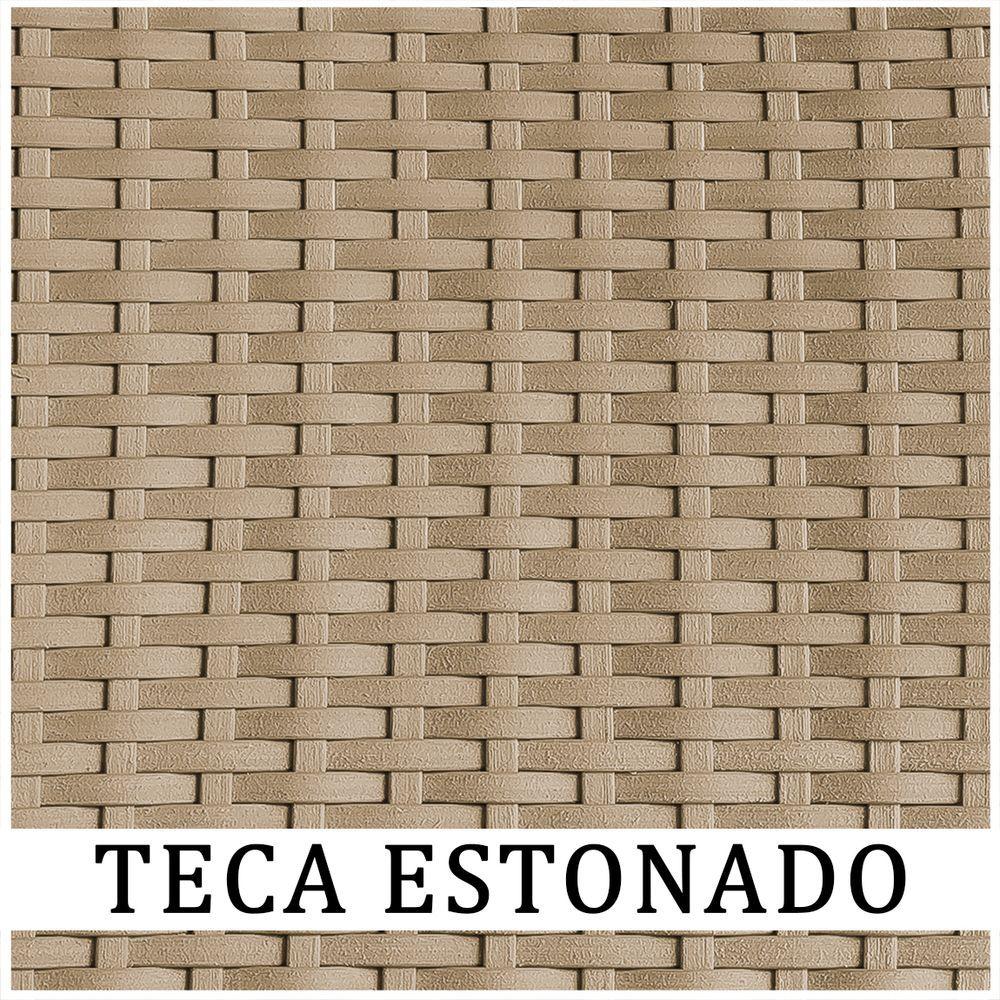 Miniatura Kit 4 Cadeiras De Jantar Para Varanda Teca Estonado