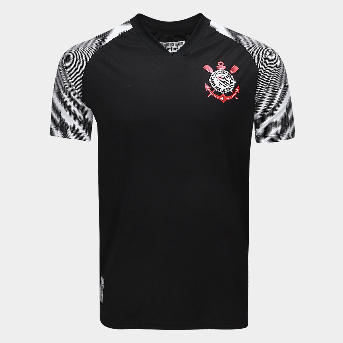 Miniatura Camisa Corinthians Masculina Preto - EGG