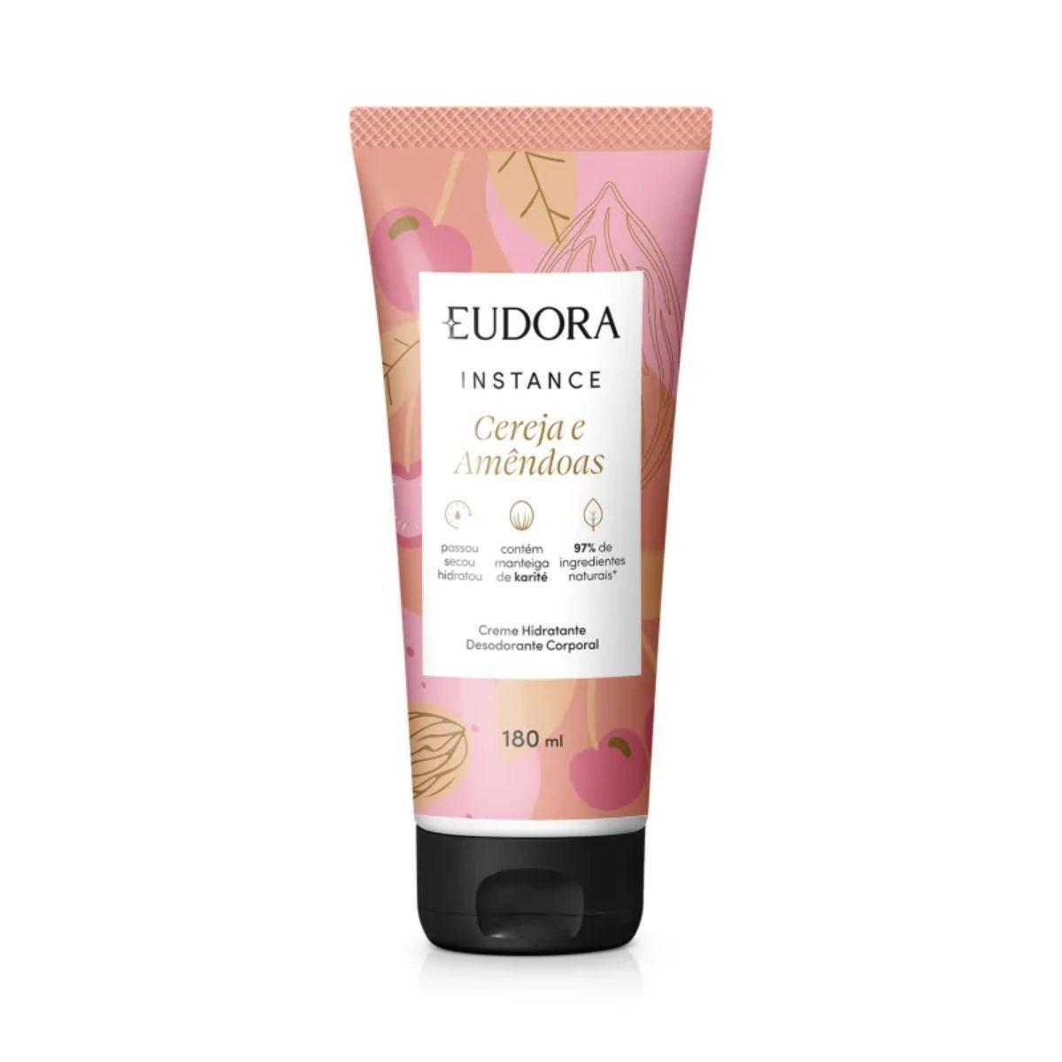 Miniatura Hidratante Corporal Eudora Instance Cereja E Amêndoas 180Ml