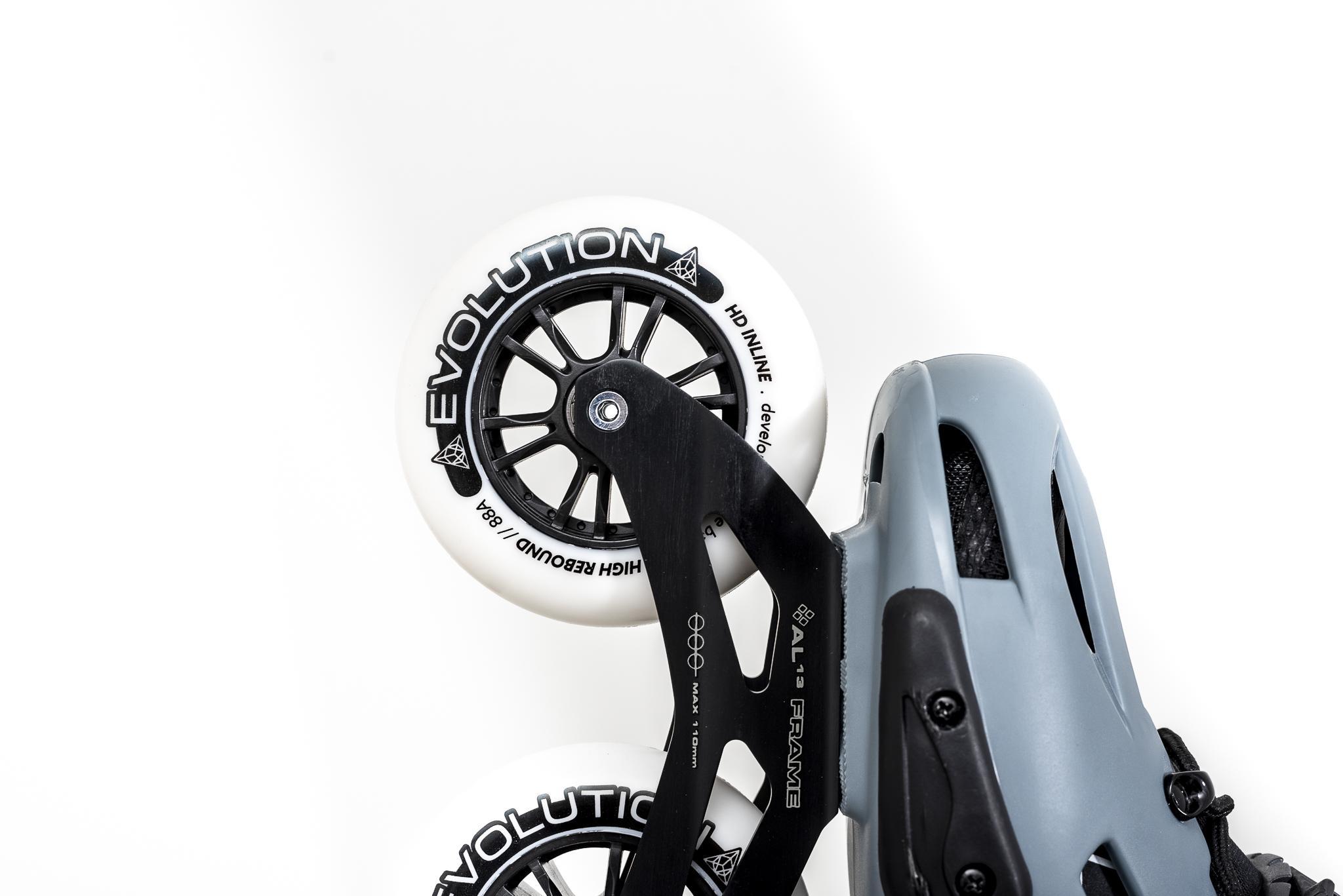 Patins Hd Inline Evolution Ii - 3 Rodas - Cinza 44Eur (42Br)