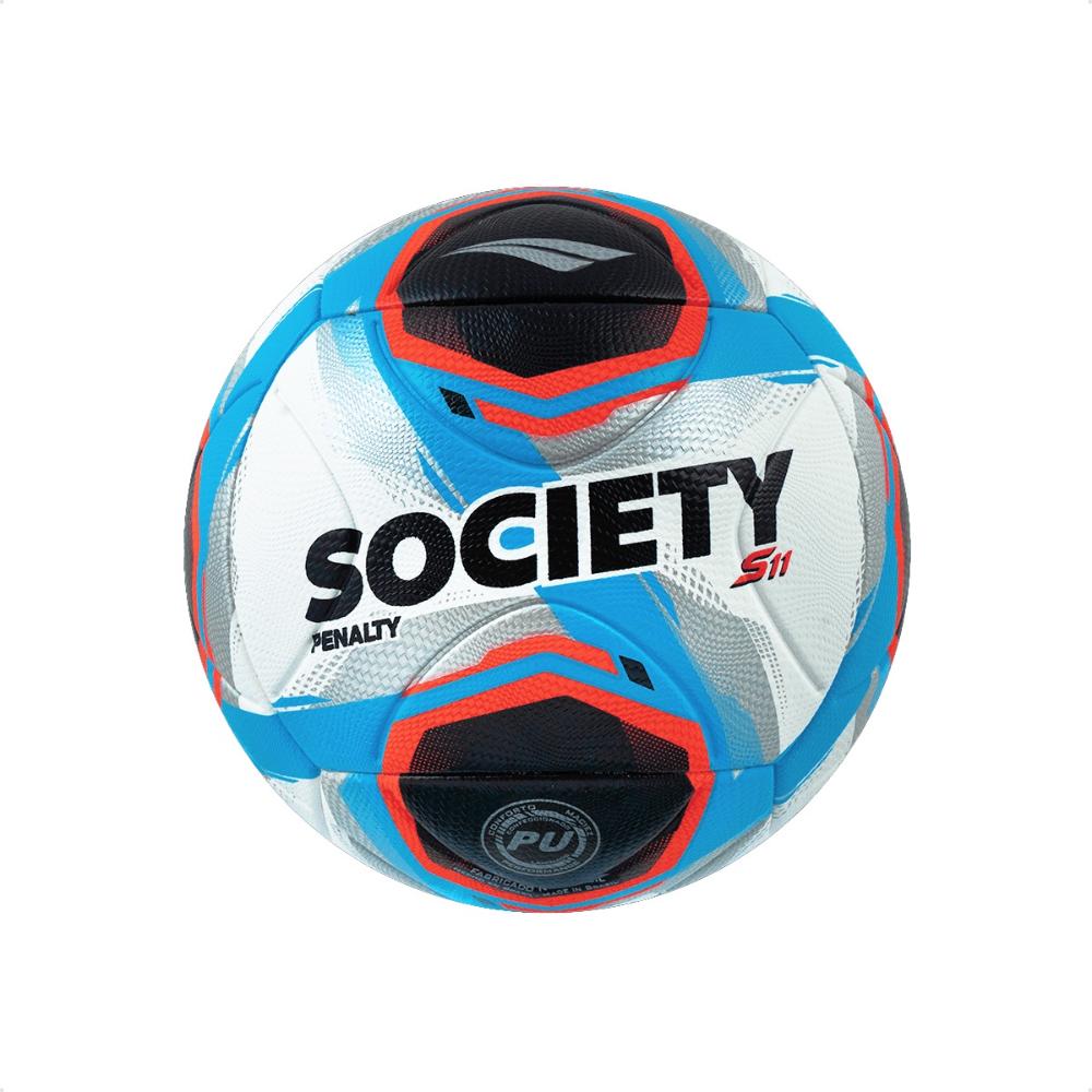 Miniatura Bola Penalty Society S11 R2 XXV Branco / Azul