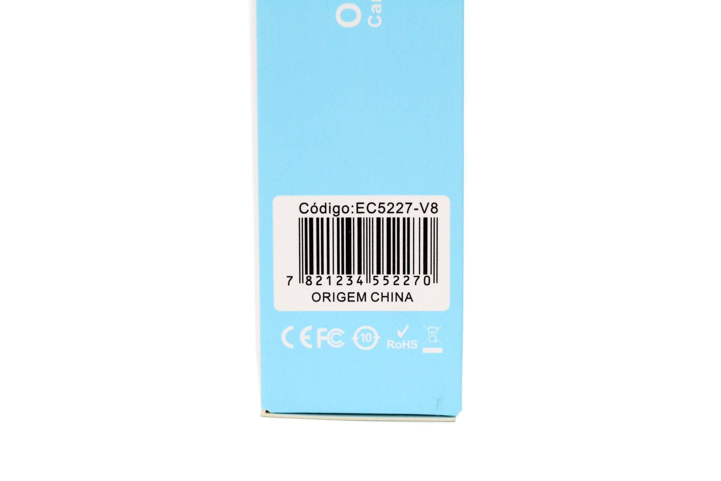 Miniatura Carregador Ecooda Duas Entradas Usb E Cabo Micro Usb 3.6A