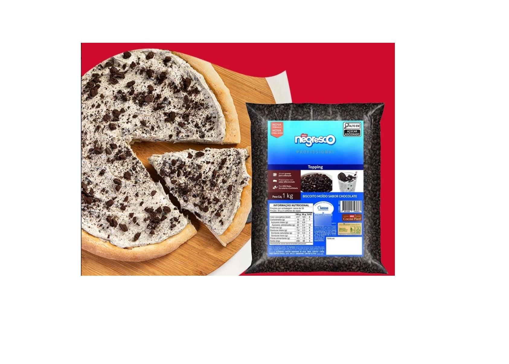 Miniatura Biscoito Granulado Moído Negresco Topping 1Kg Nestlé