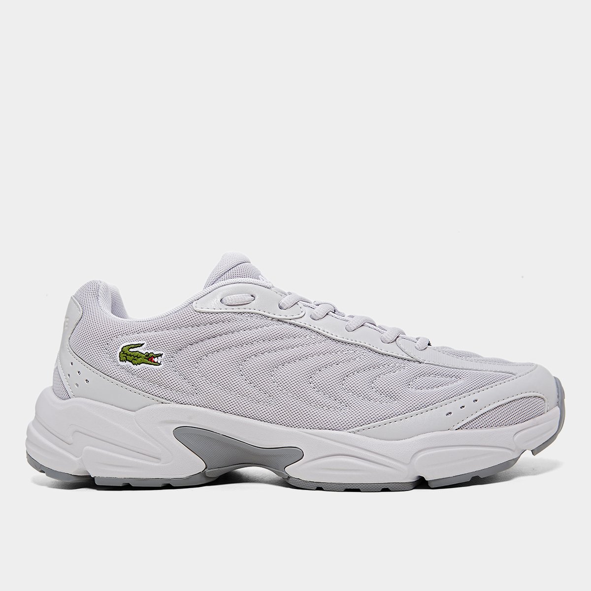 Miniatura Tênis Lacoste Storm 96 2K Lite Masculino Cinza+Branco - 38
