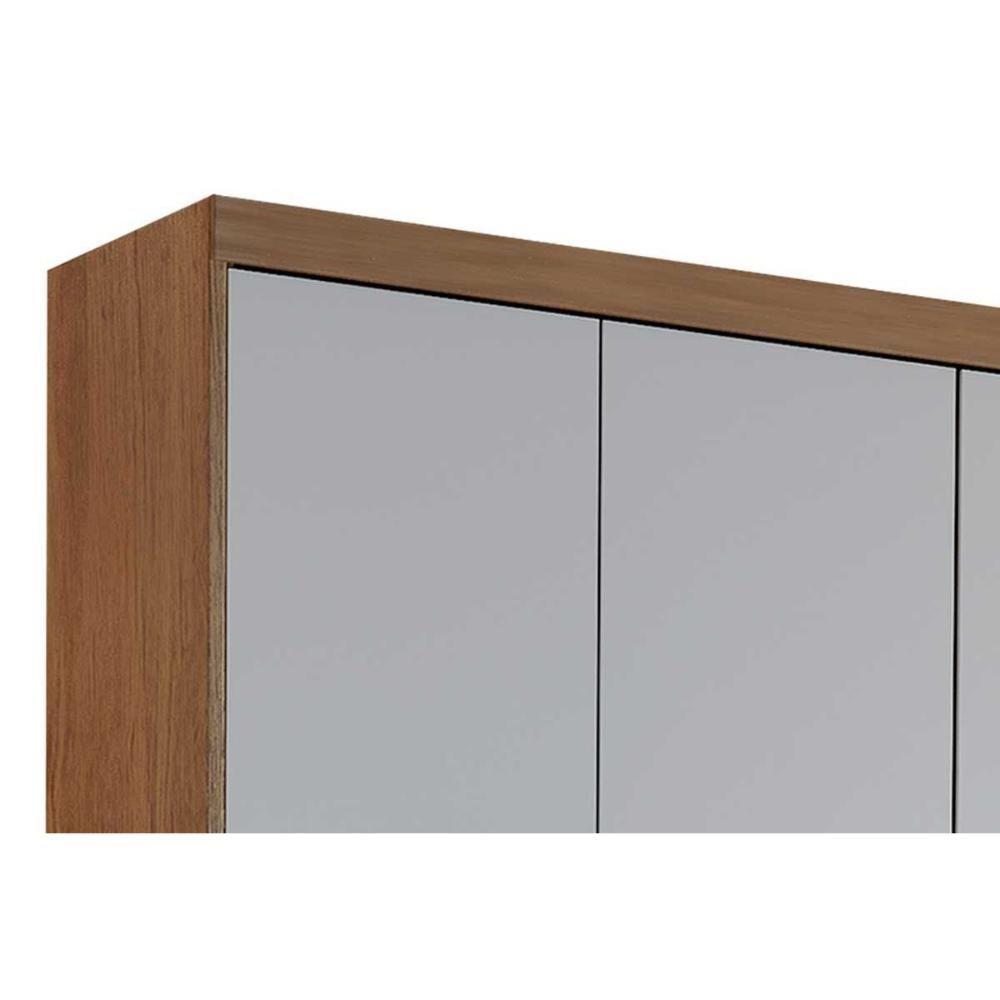 Miniatura Guarda Roupa 4 Portas E 2 Gavetas Naturale-off White - Rufato