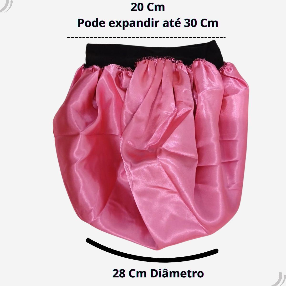 Miniatura Touca Cetim Dupla Face Grande Anti Frizz Dormir Cabelo Liso
