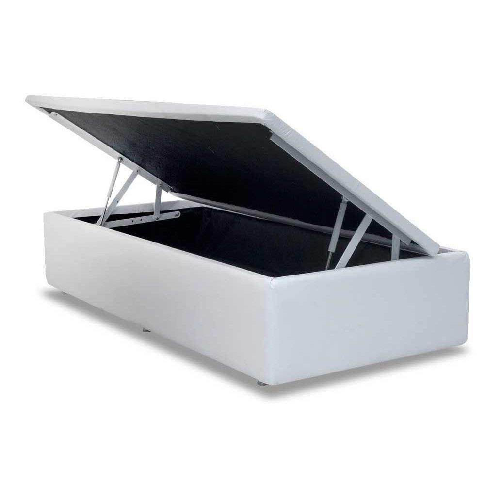 Miniatura Cama Box Baú Solteiro Universal Courano White (88x188x35) - Ortobom