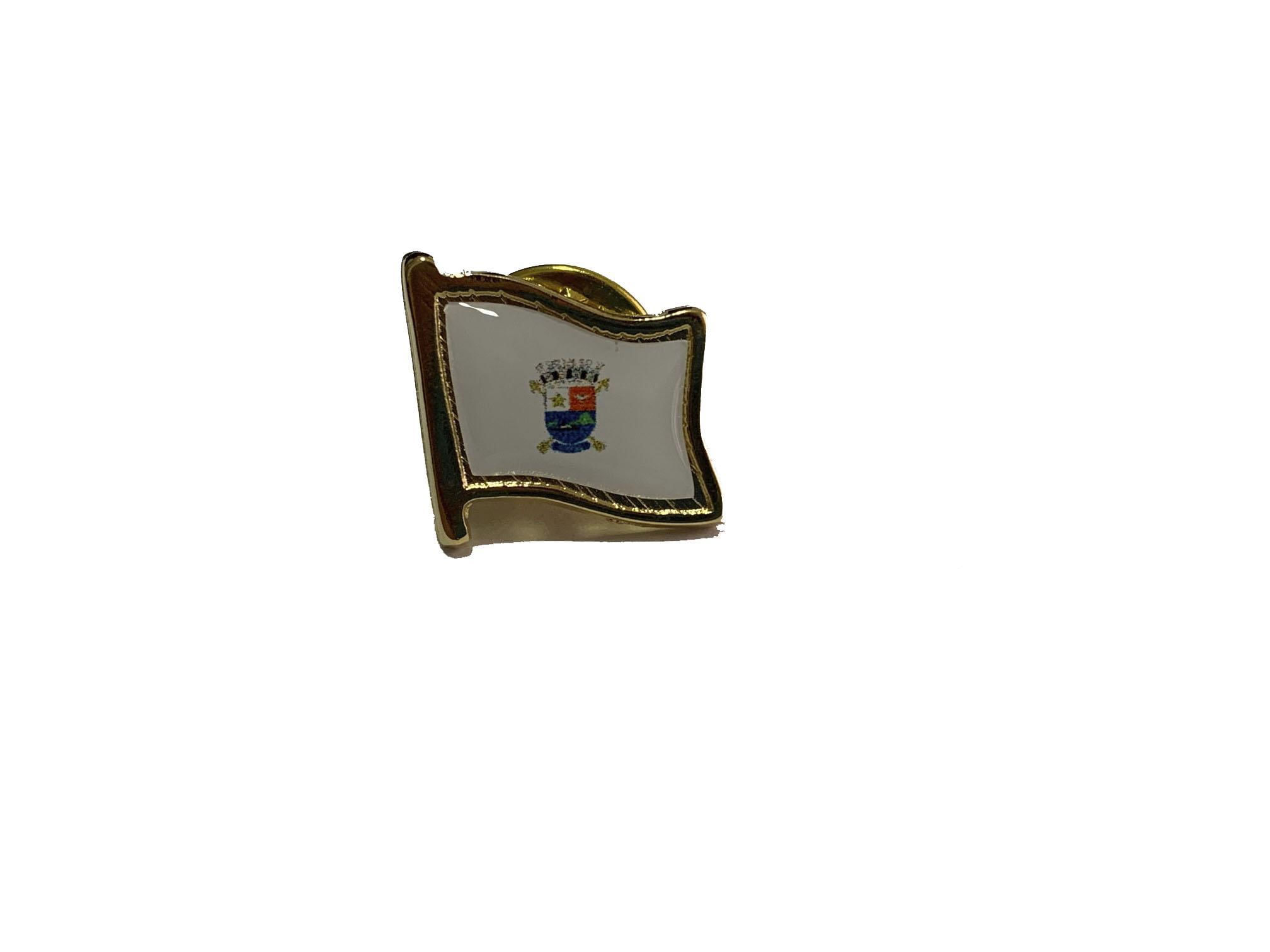 Miniatura Pin Da Bandeira Da Cidade De Vitória