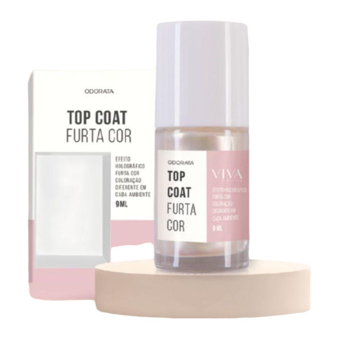Miniatura Top Coat Furta Cor Efeito Holográfico Aumenta A Durabilidade