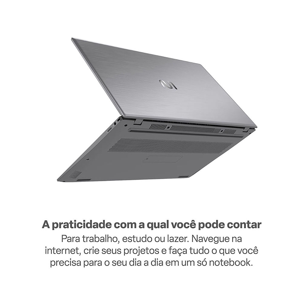 Miniatura Notebook Windows 11 Home Tela 15.6 Pol. FHD Pentium Gold 6500Y 4GB 128GB e MMC Ultra UB365 Cinza