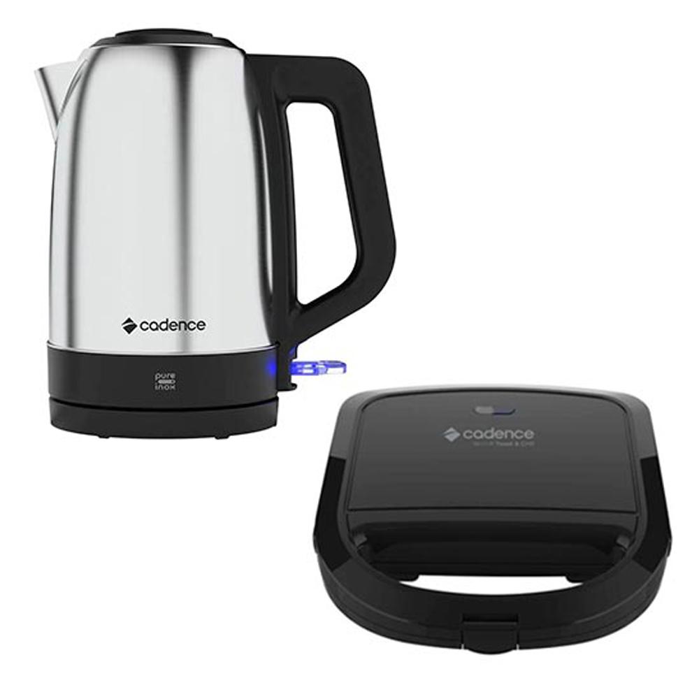 Miniatura Sanduicheira Grill Toast e Chaleira Elétrica CEL810 Cadence – 220 Volts 220 Volts