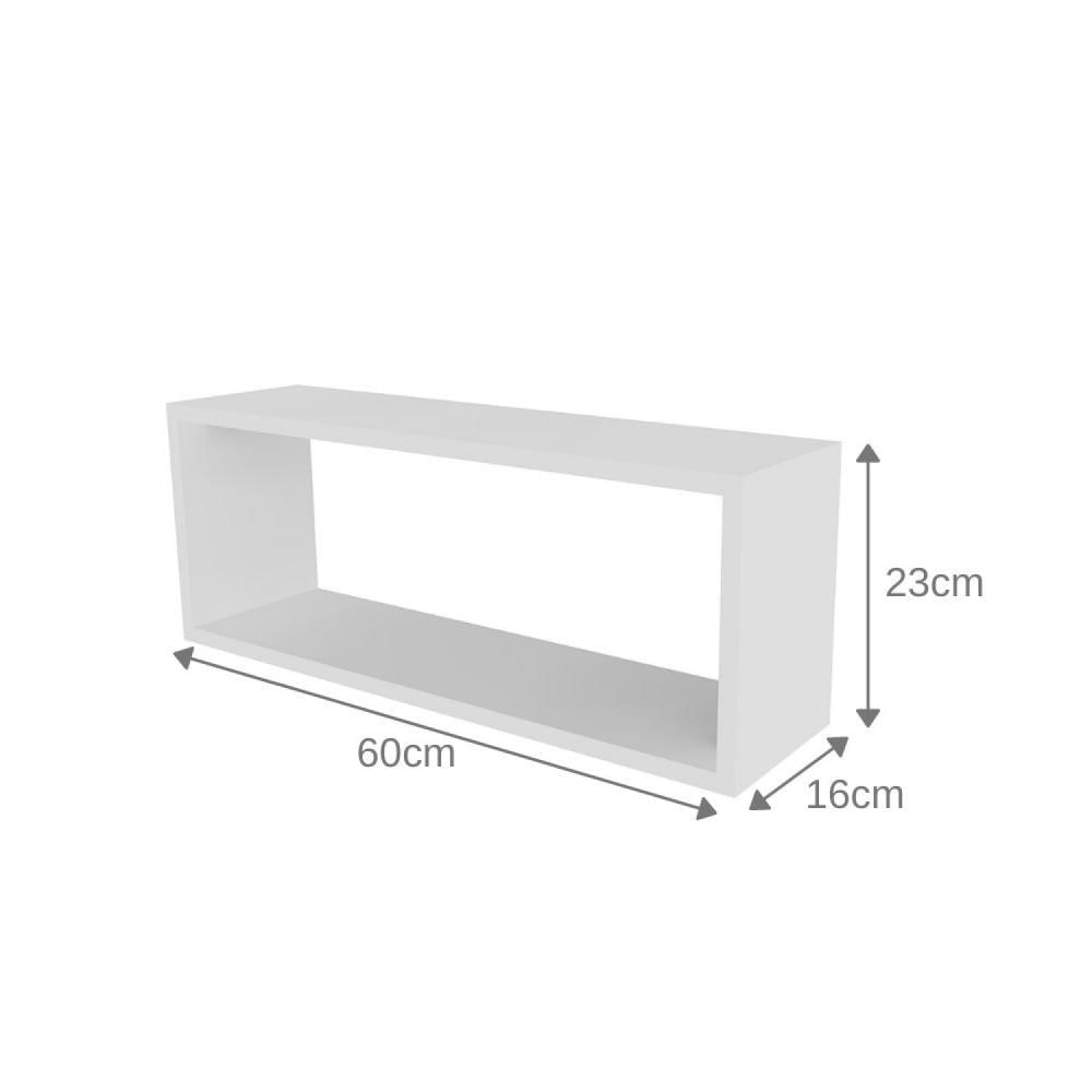 Miniatura Conjunto com 3 Nichos Preto Meme Bramov Móveis Branco