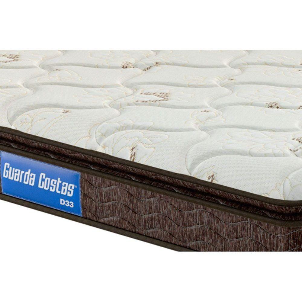 Miniatura Colchão Casal Espuma D33 Guarda Costas Pillow Top Brown (138x188x24) - Probel