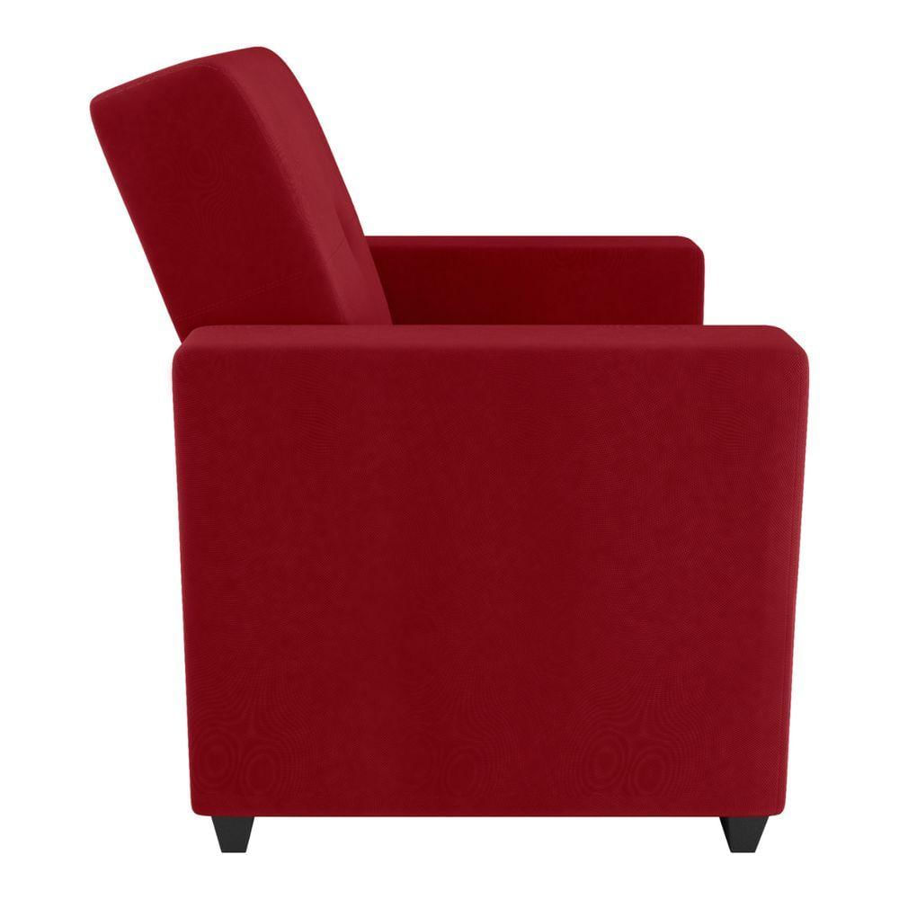 Miniatura Poltrona Decorativa Múrcia Veludo Maserati Vermelho