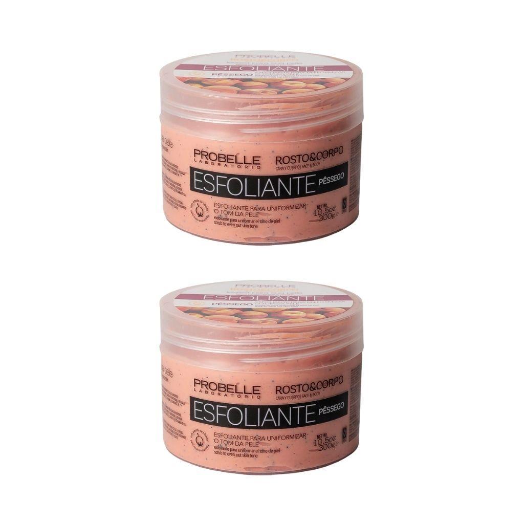 Miniatura Esfoliante Probelle 300G Pessego - Kit Com 2Un