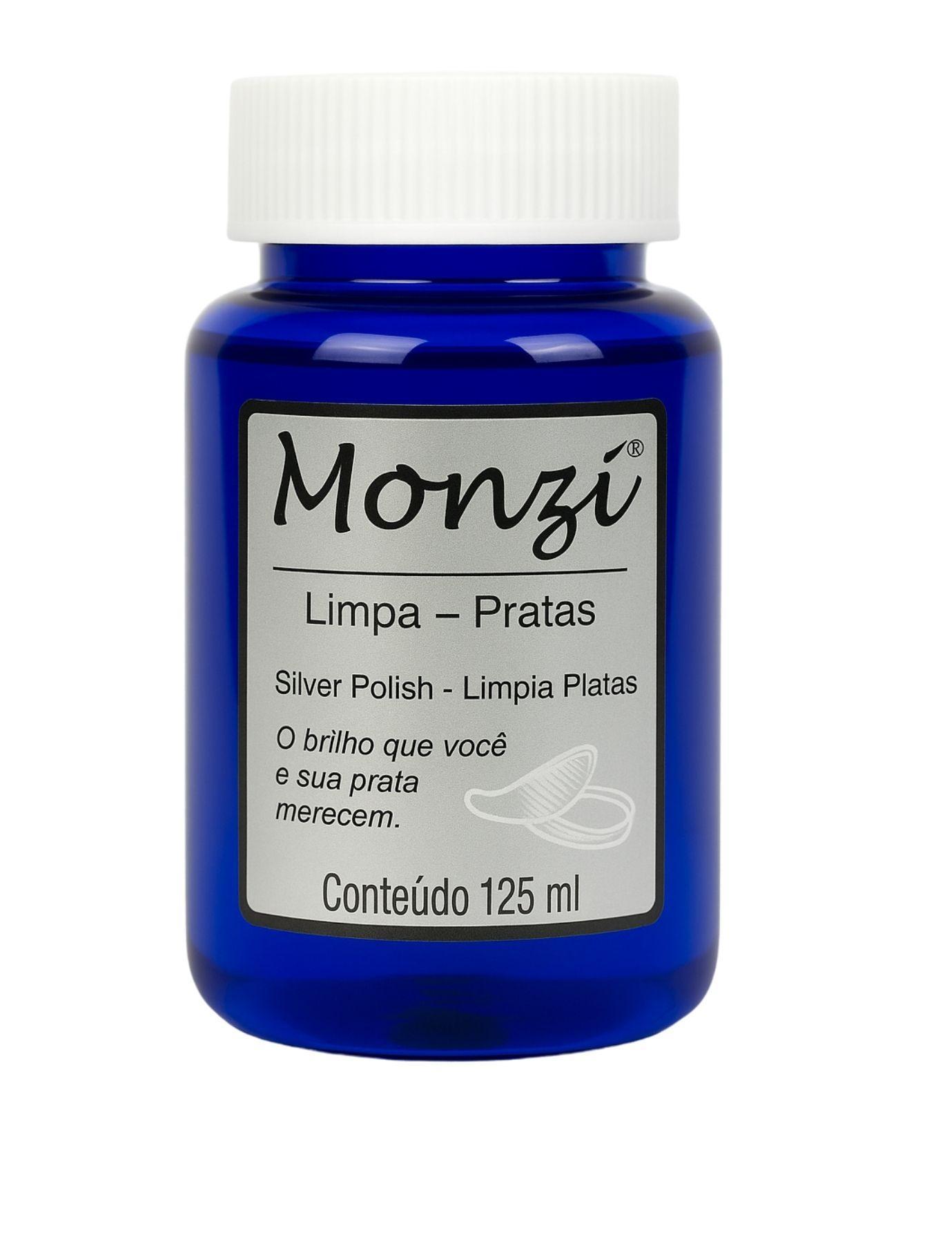 Limpa Prata 925 Monzi 125Ml Liquido Limpeza Jóia Corrente
