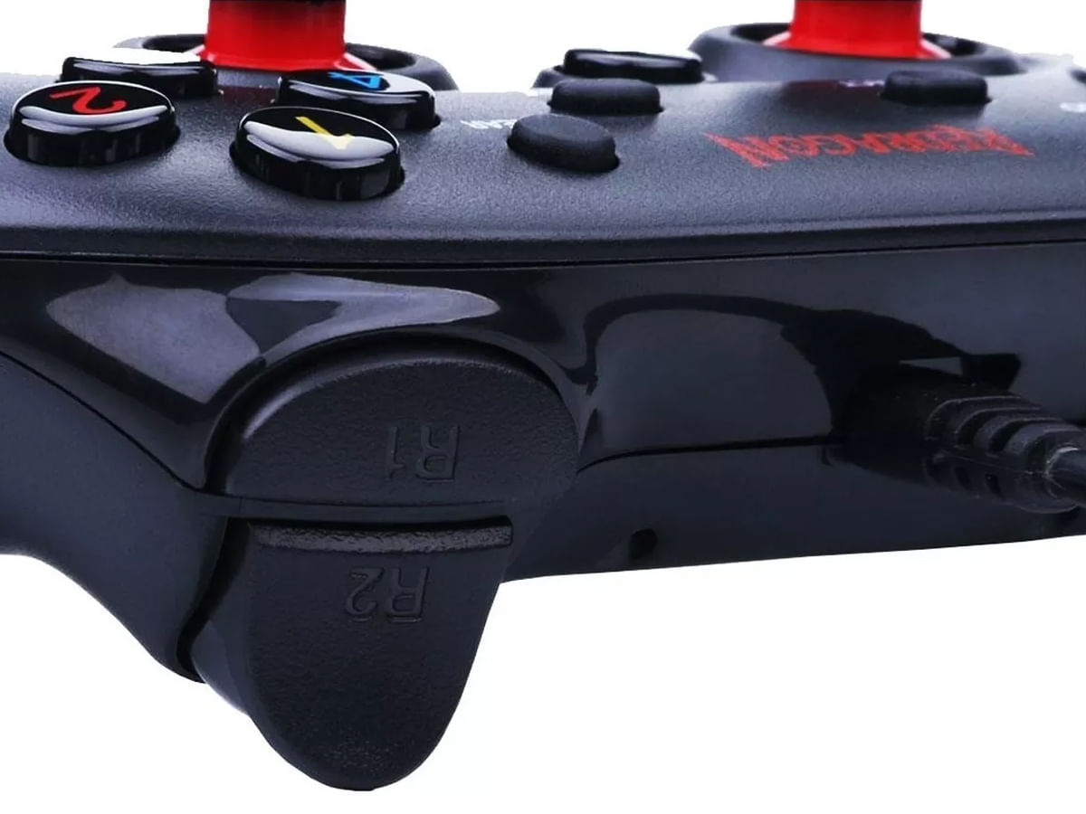Miniatura Gamepad Joystick Redragon Saturn G807 Usb Pc Ps3 C/ Vibração