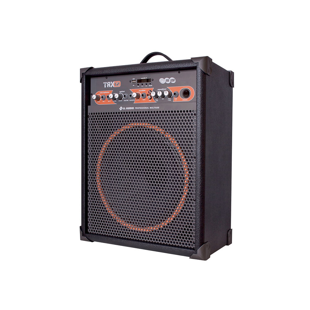 Miniatura Caixa Amplificada Multiuso Ll Audio Trx12 80 Wrms