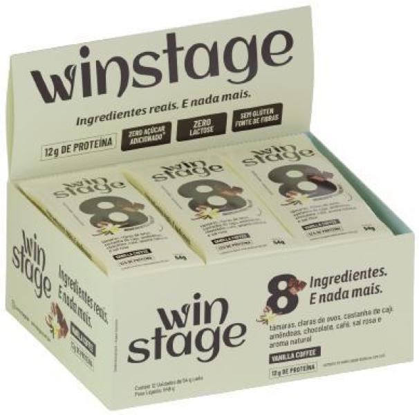 Miniatura Barra De Proteína Vanilla Coffee 54G Winstage 12 Unidades