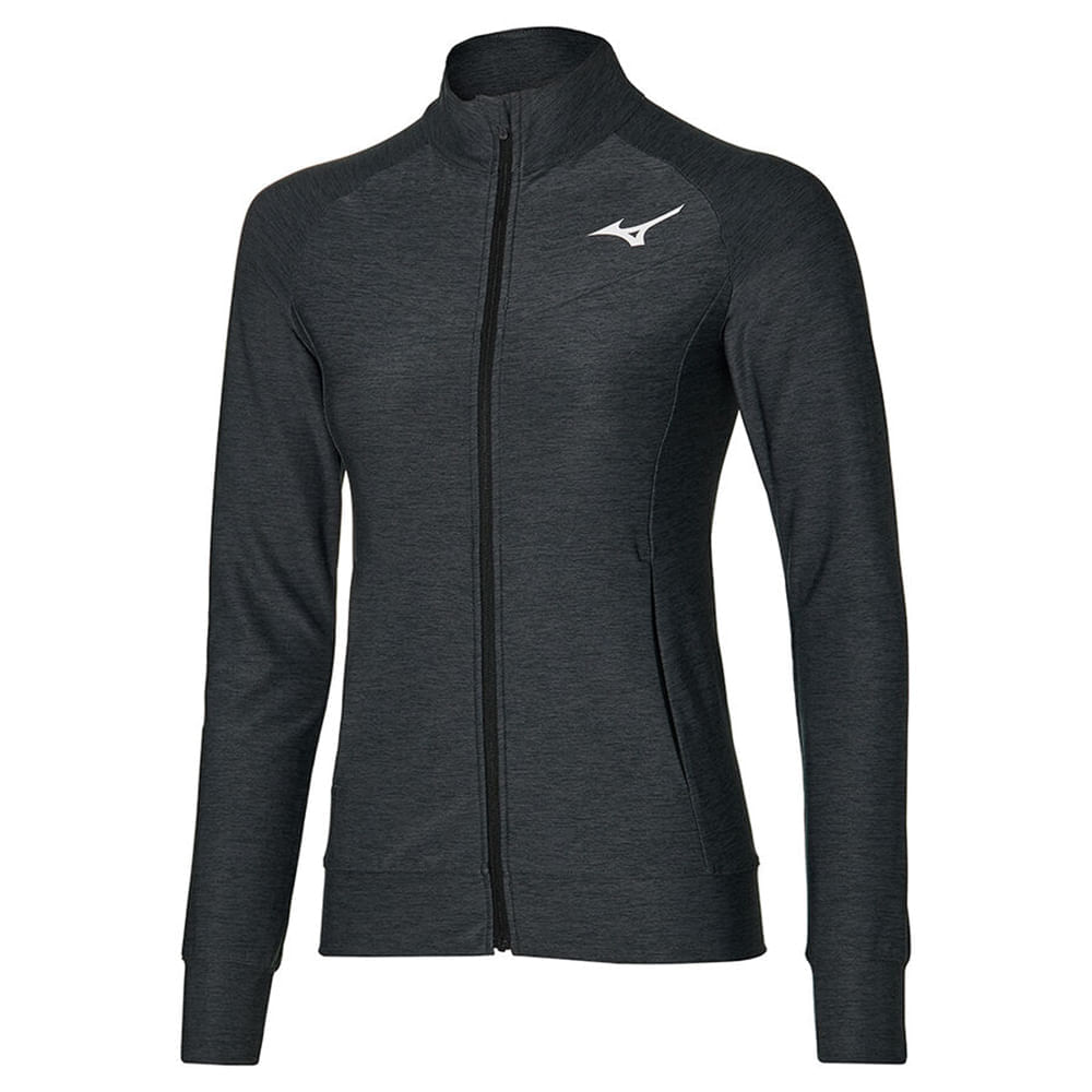 Miniatura Jaqueta de Tennis Mizuno Feminina Preto - G