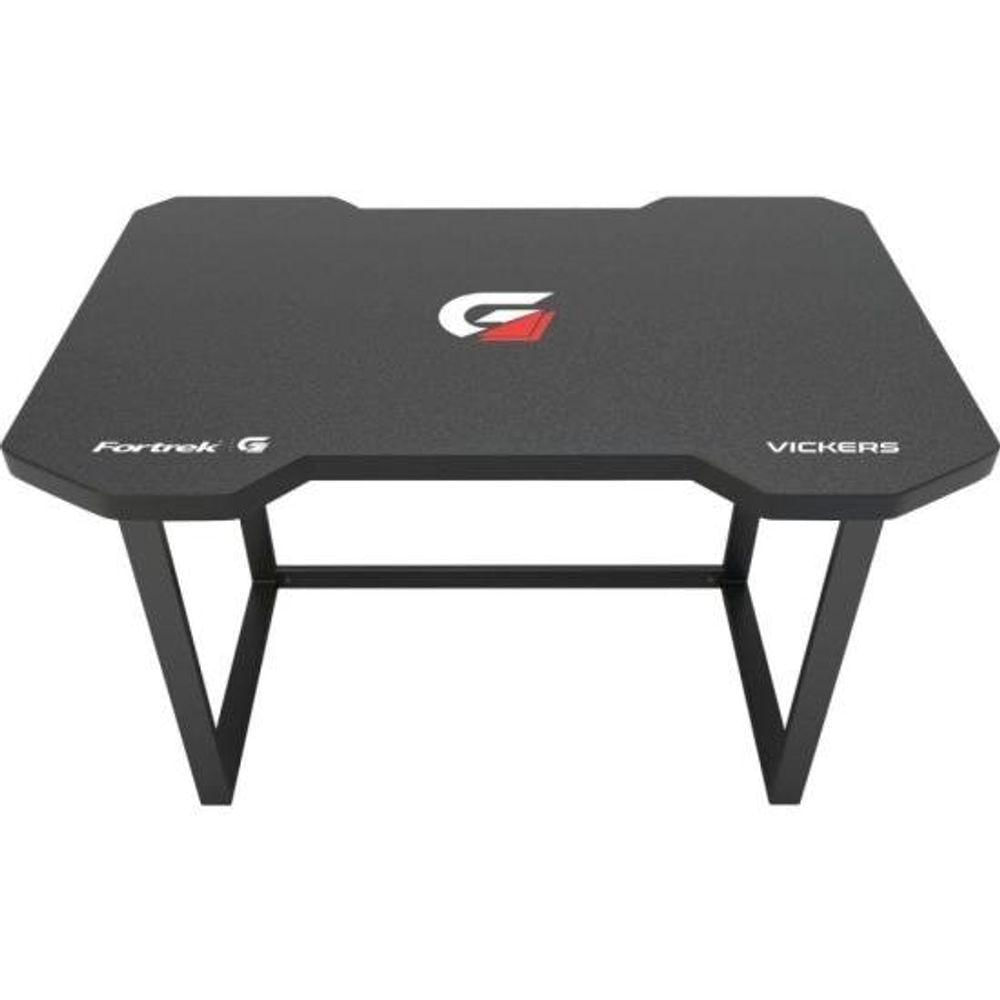 Miniatura Mesa Gamer Fortrek Vickers Preta-vermelha