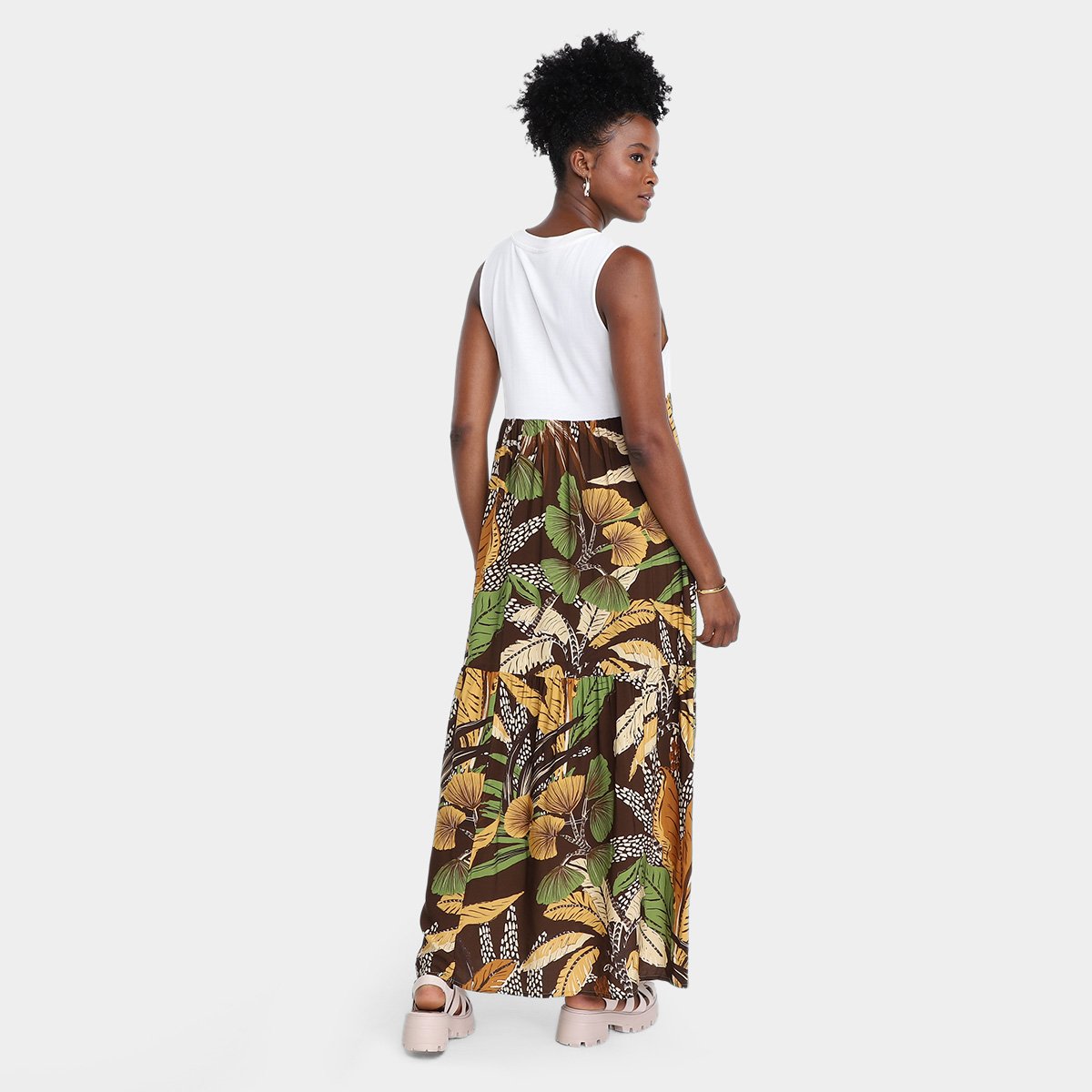 Miniatura Vestido Farm Cropped Farm Rio Feira Feminino Marrom - G