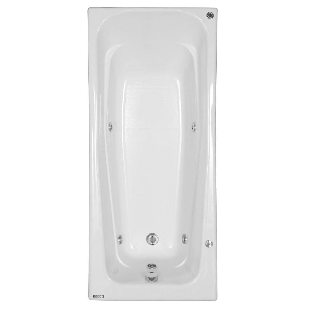 Miniatura Banheira Hidromassagem Astra Bella Luxo 150cmx70cmx38cm - 03 Jatos Gel Coat P1 Com Aquecedor 220V