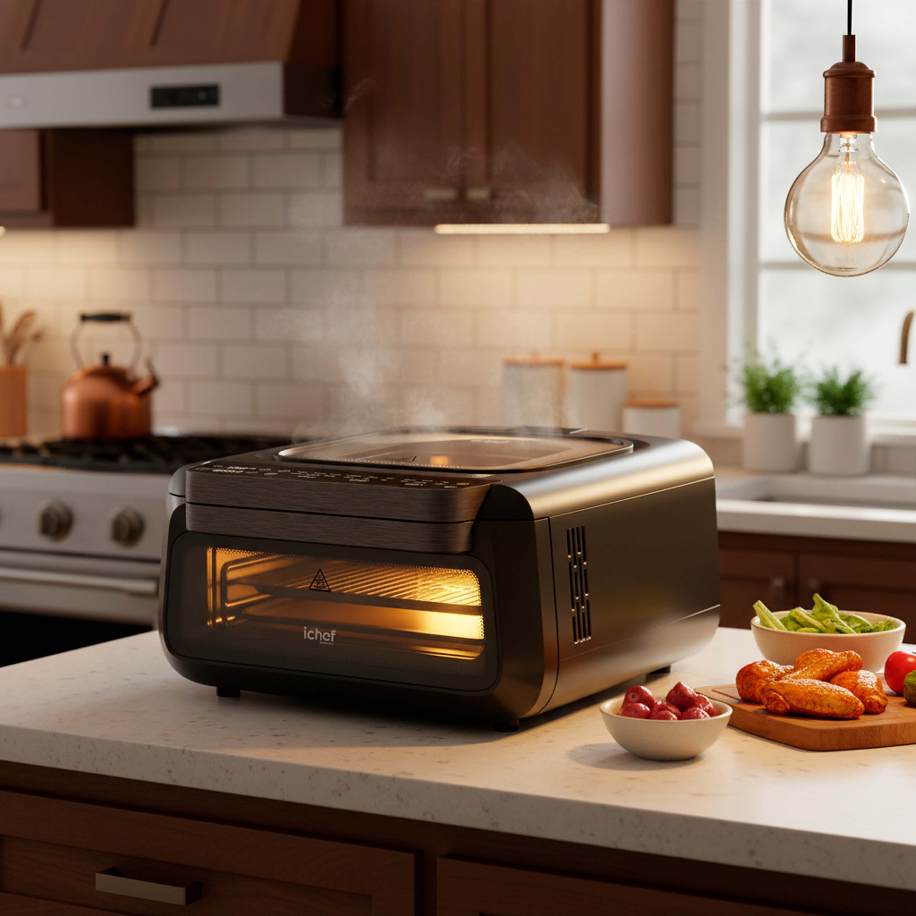 Miniatura 3 em 1 - Master Kitchen ichef – Airfryer, forno e pizza | 127V