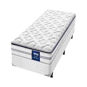 Miniatura Cama Box de Solteiro AmericanFlex Topázio Gel com Pillow Top e Molas Ensacadas 67x88x188cm