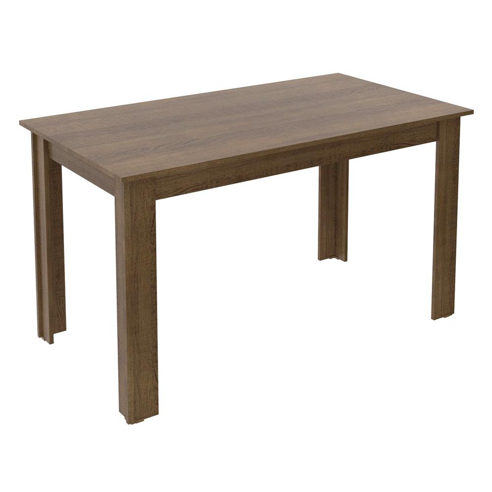 Conjunto Sala de Jantar Mesa Tampo de Madeira 6 Cadeiras Allegro Madesa Rustic/Imperial