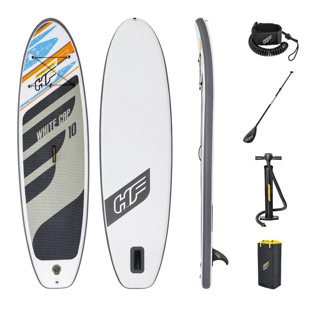 Miniatura Prancha Stand Up Inflável White Cap Remo Bomba Bolsa Bestway