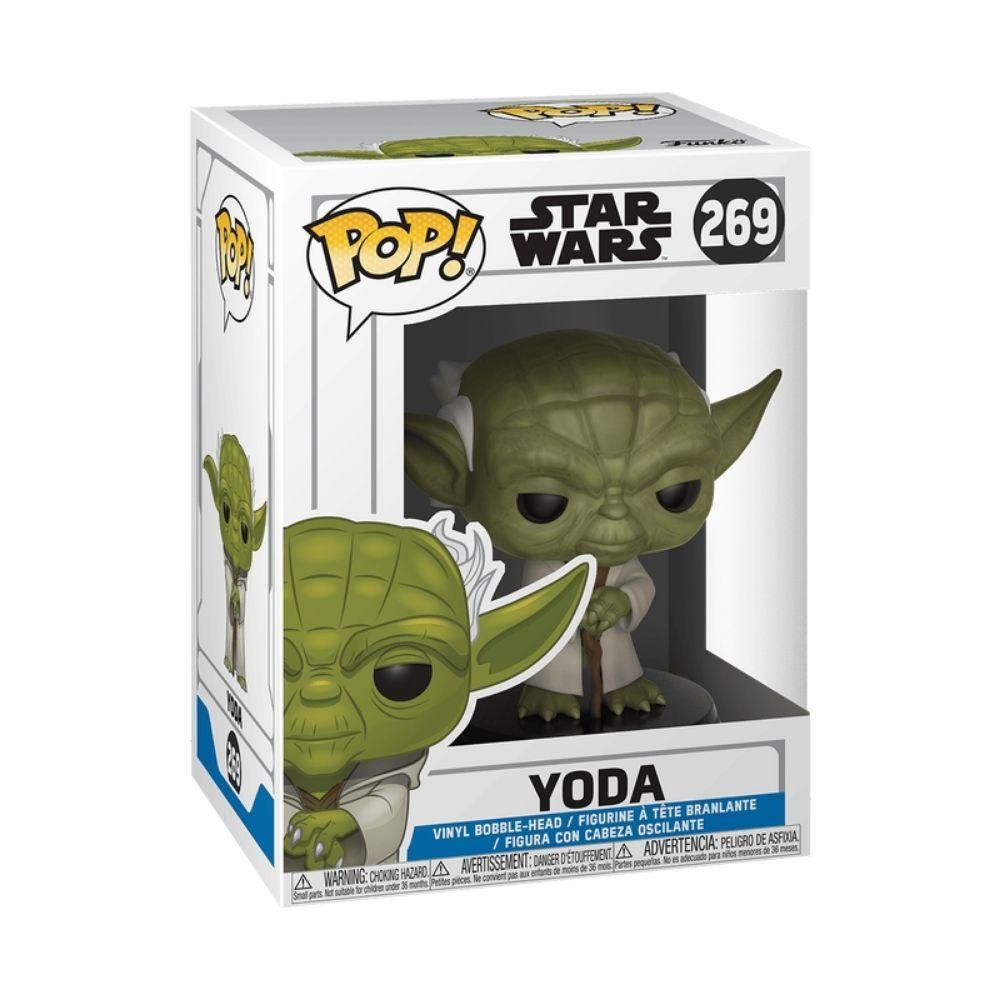 Miniatura Boneco Funko Pop Star Wars Clone Wars Yoda