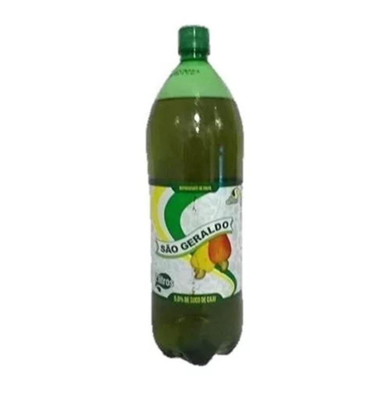 Miniatura Refrigerante Cajuina São Geraldo - 5% Suco De Caju 1 Litros