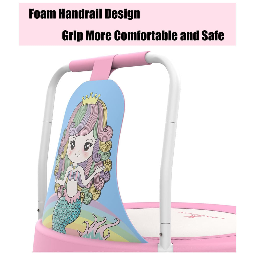 Miniatura Mini Trampolim Infantil LANGXUN Presente de Aniversário para Bebês, Meninos e Meninas Ideias Divertidas para Brincar e... 110v