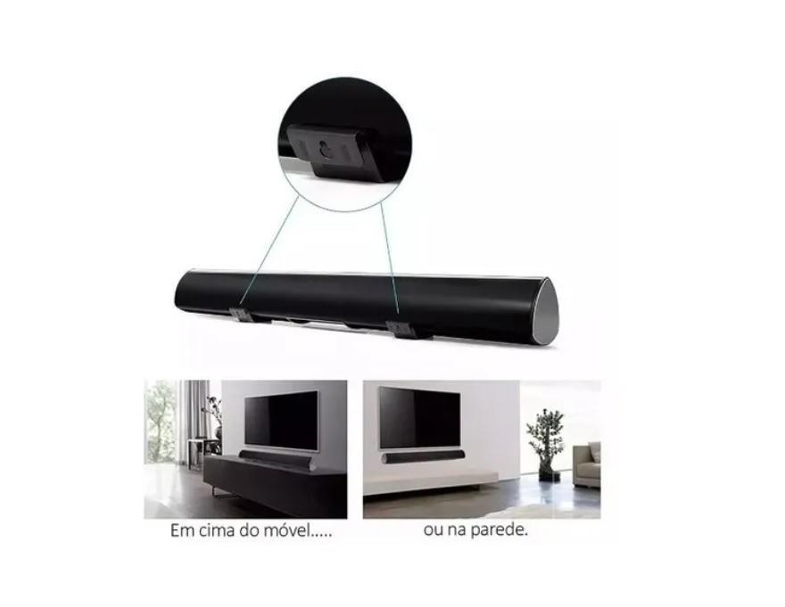 Miniatura Caixa Som Soundbar Bluetooth Mts-2018 Tomate 120W