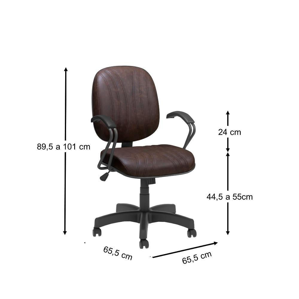 Miniatura Cadeira Diretor Max Giratória Plus Base Preta