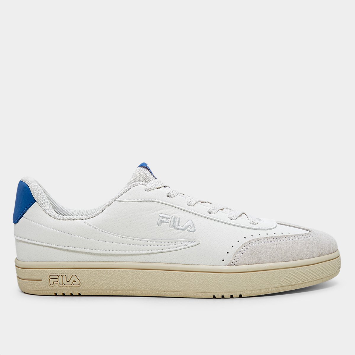 Miniatura Tênis Fila Court 80 Masculino Branco+Azul - 43