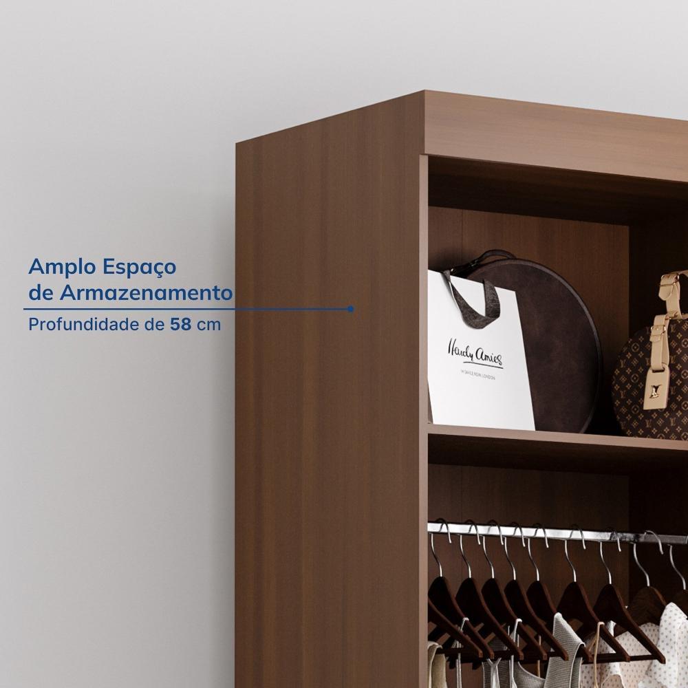 Miniatura Guarda-roupa Casal 3 Portas de Correr Samambaia Cabecasa Madeiramadeira Freijó/Verde