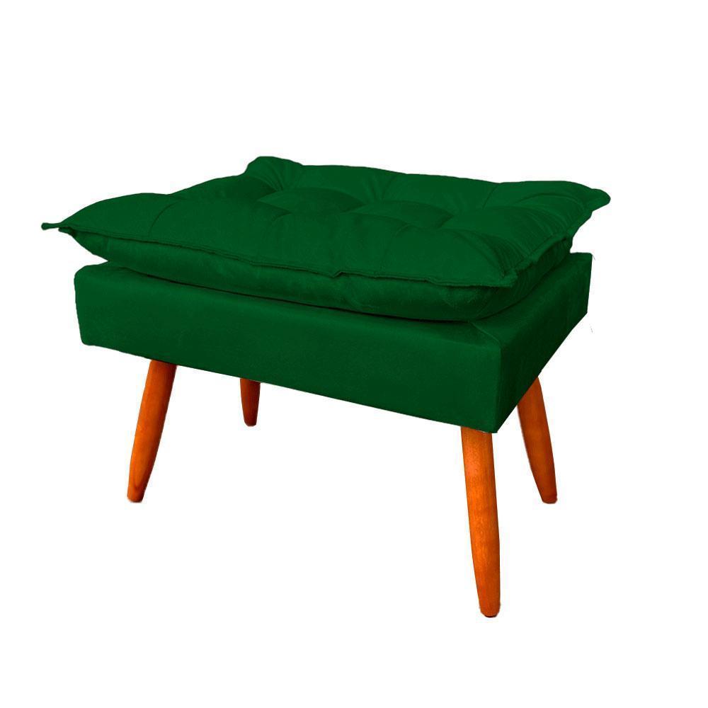 Miniatura Puff Decorativo Retangular Opala Verde Envio Rápido