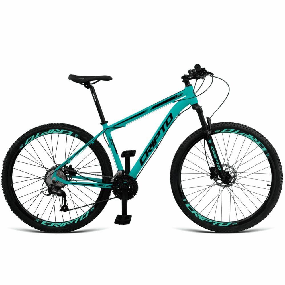 Miniatura Bicicleta Aro 29 Cripto 18v Absolute Hidráulica Trava E K7 - Verde Anis/preto - 21\" Verde Anis/preto