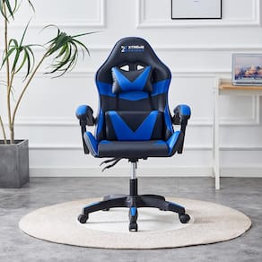 Cadeira Gamer Xtreme Conthey Cinesis Ergonômica Reclinável Suporta 150kg PRETA E AZUL