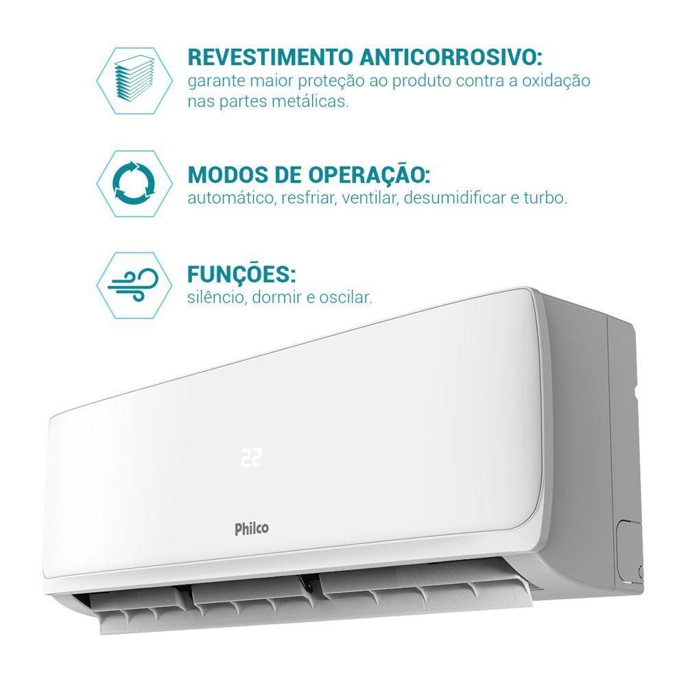 Miniatura Ar Condicionado Split Inverter Philco 18000 BTUs Frio 220V PAC18FB