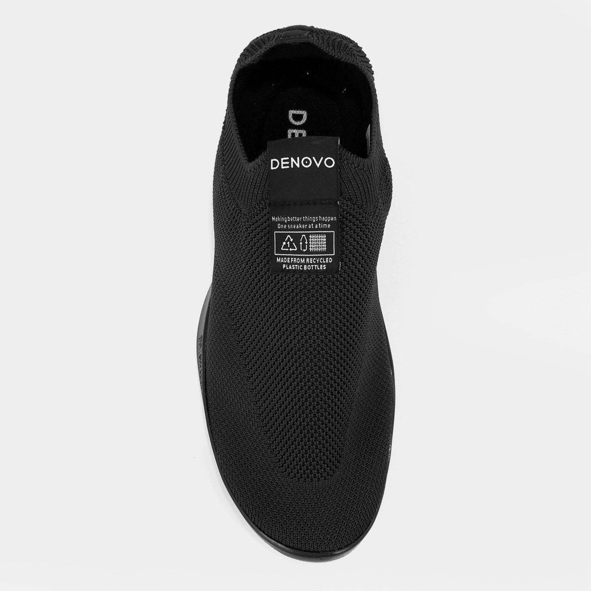 Miniatura Tênis Denovo Shoes Pacífico Feminino Preto - 35