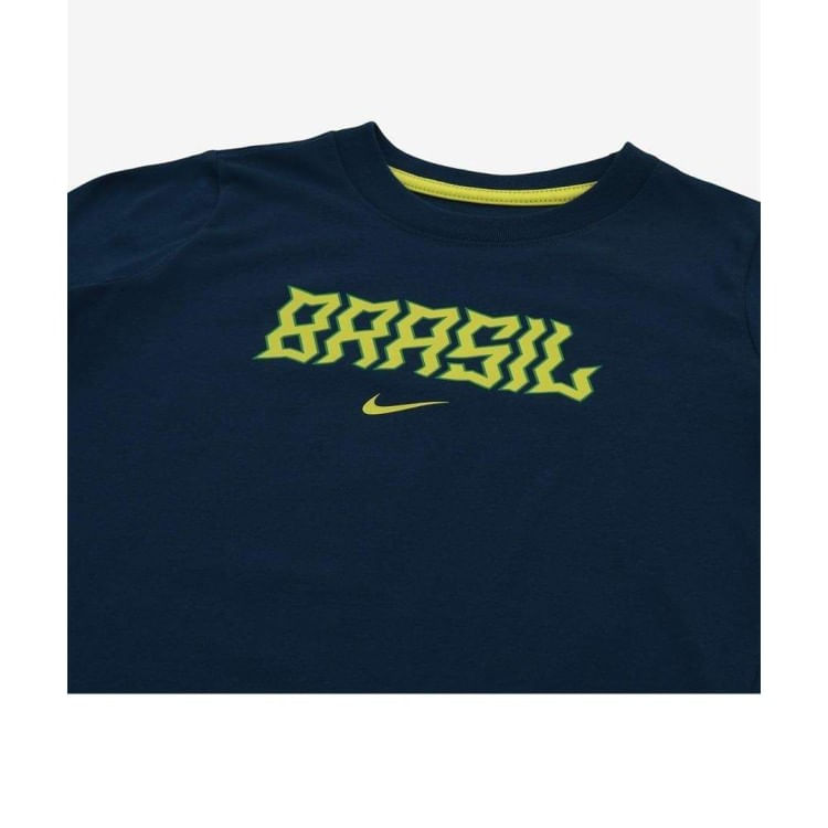 Miniatura Camiseta Nike Manga Curta CBF Swsh Fed - Azulamar - AZUL/AMAR G
