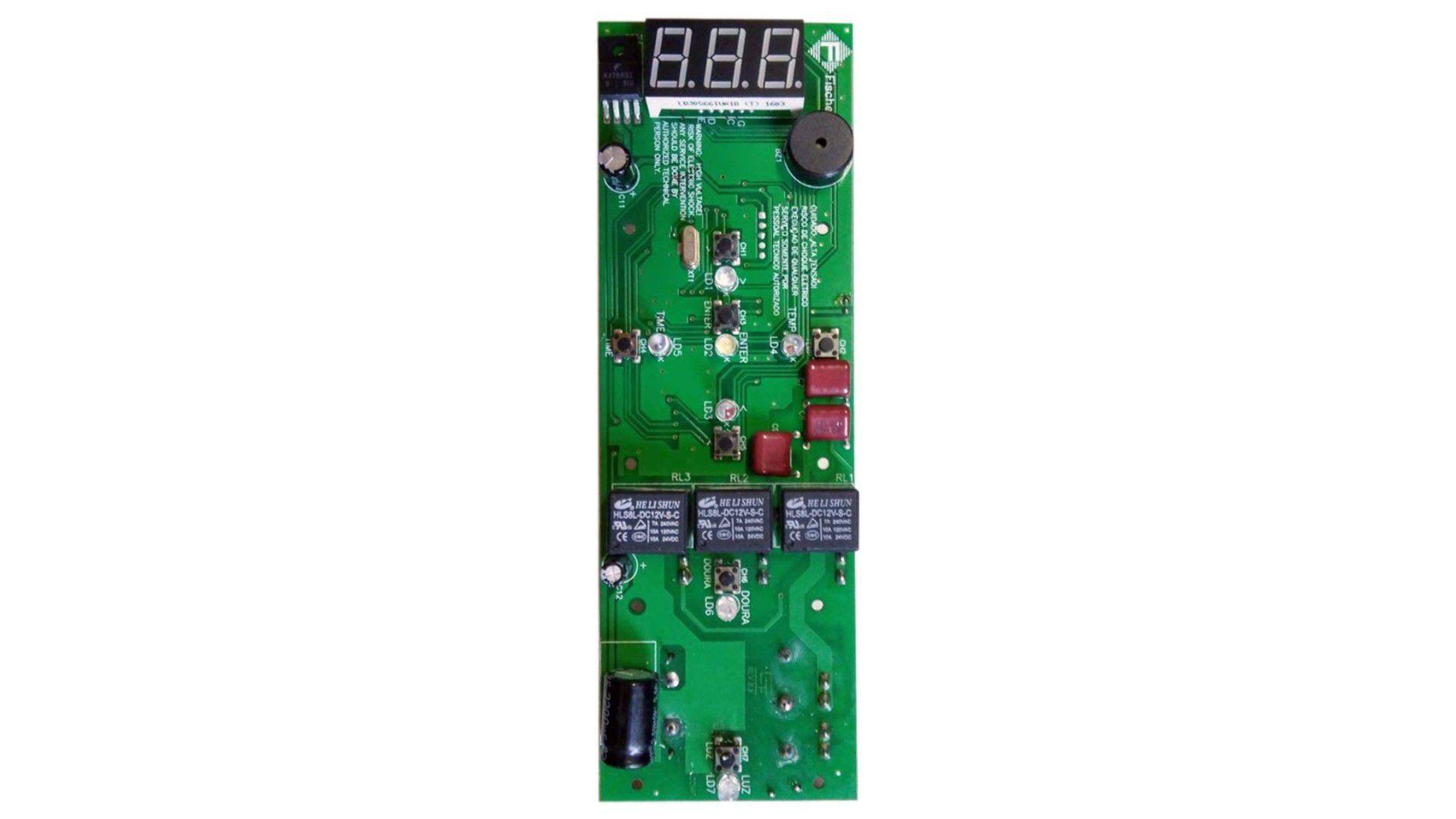 Miniatura Placa Forno Elétrico Fischer Lumem Grill Embutir 44L 127V