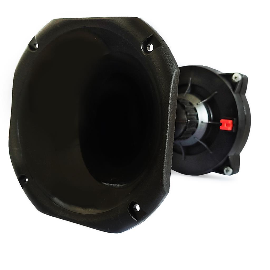 Miniatura Kit 2 Driver Corneta Curta 2 Super Tweeter Tuiter 100W Hiken