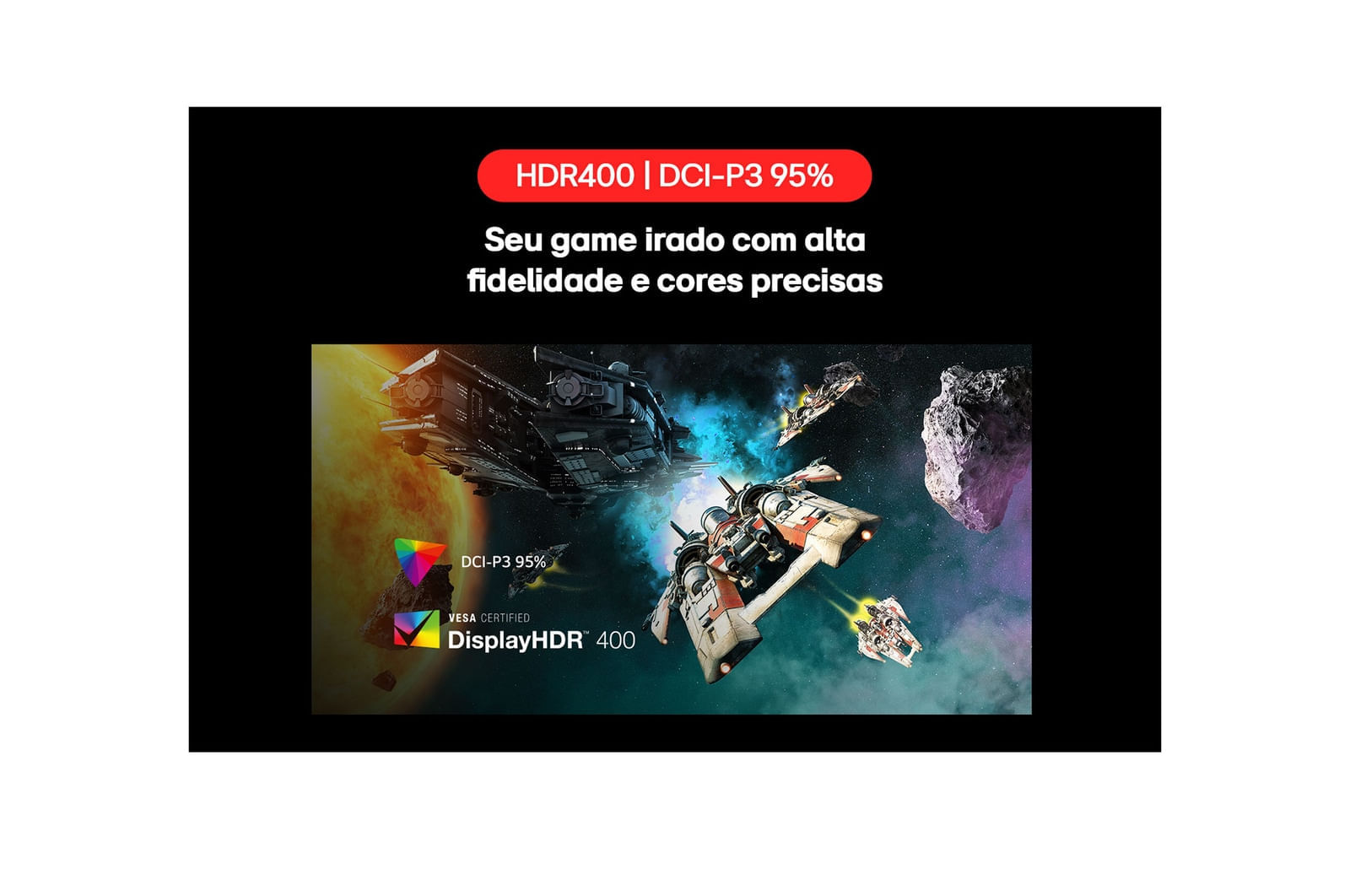 Miniatura Monitor Gamer LG UltraGear™ 27GR83Q-B Tela IPS 27’’,  QuadHD, 240 Hz, 1ms (GtG), NVIDIA G-SYNC, AMD FreeSync™ Premium HDR400