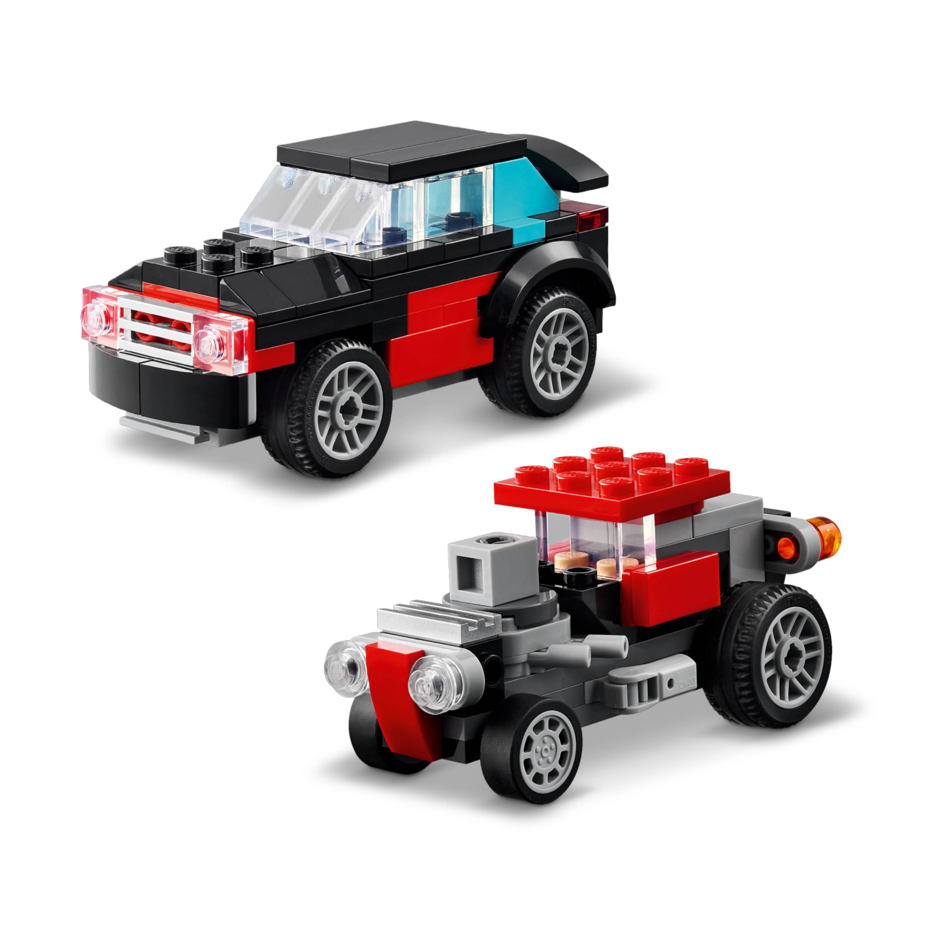 Miniatura LEGO City - Caminhão Plataforma com Helicóptero